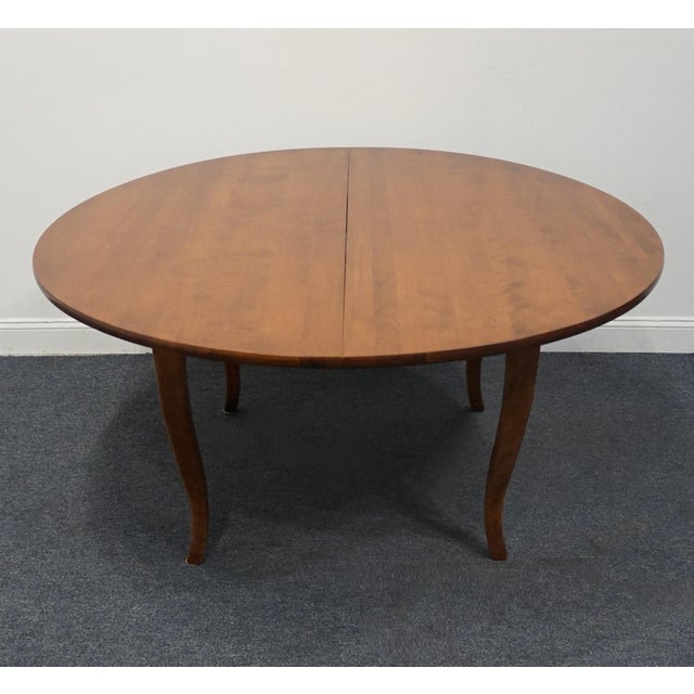 Rustic Nichols & Stone Solid Cherry Rustic Traditional Style 60" Round Dining Table For Sale - Image 3 of 6