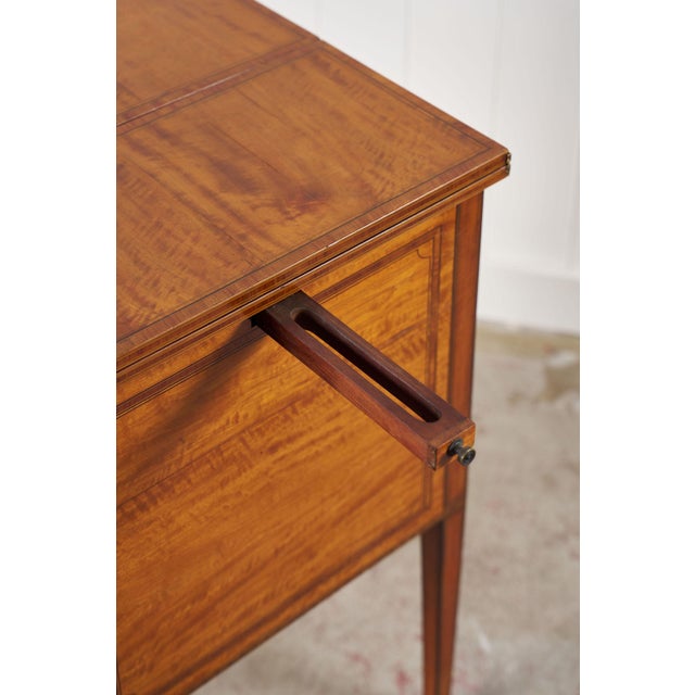 Early 19th Century Mahogany Inlaid Writing Cabinet For Sale - Image 11 of 15