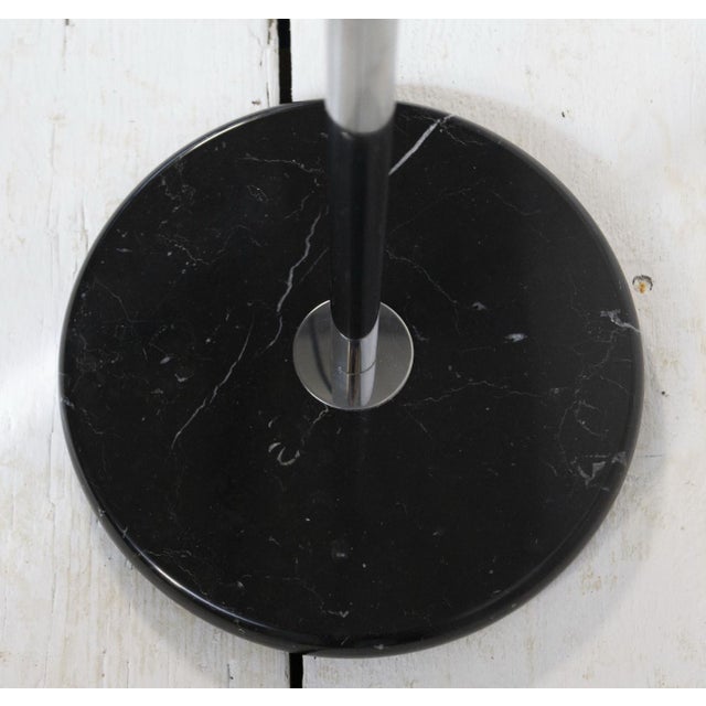 Black Mezzaluna Floor Lamp attributed to Bruno Gecchelin for Skipper, 1970s For Sale - Image 8 of 9