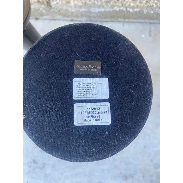 Global Views Bronze Temple Candle Holder For Sale - Image 11 of 11