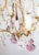 French Bronze Chandelier with Violet Crystals, 1970s For Sale - Image 10 of 11