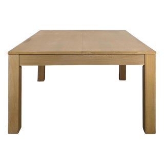 Large Modern Square Table in Wood For Sale