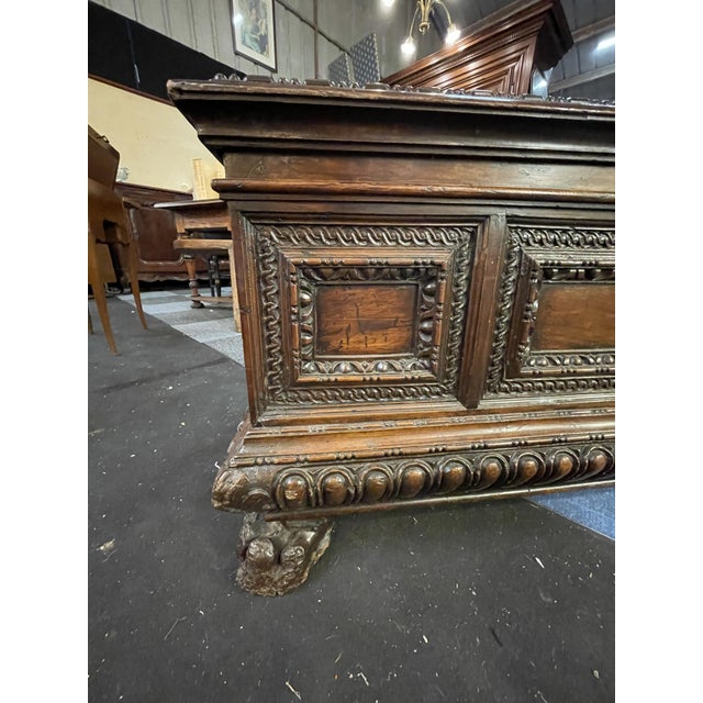 Cassonne Chest, Late 16th-Early 17th century For Sale - Image 3 of 14