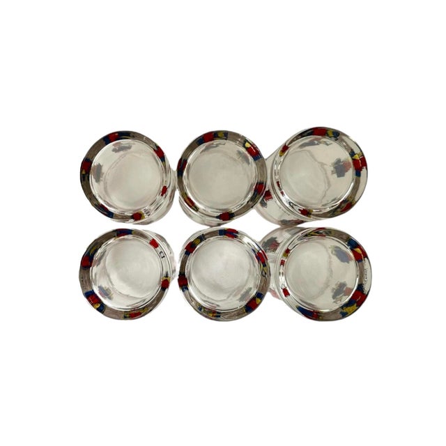 Vintage Mid-Century French Soldiers Barware / Lowball / Cocktail Glasses for Neiman Marcus, a Set of 6 in the Manner of Fornasetti For Sale - Image 9 of 9