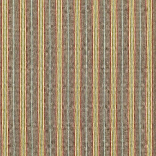 Schumacher Toscana Stripe Fabric in Espresso For Sale
