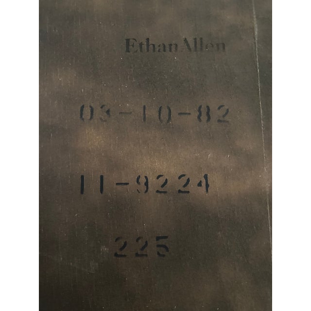 Late 20th Century Late 20th Century Ethan Allen Georgian Court Cherry Drop Front Secretary Desk With Curio/Bookcase Top For Sale - Image 5 of 12