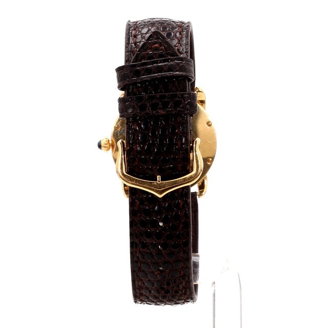Vintage Cartier Ronde Louis 2886 Quartz 29mm 18k Gold Watch For Sale In Miami - Image 6 of 13