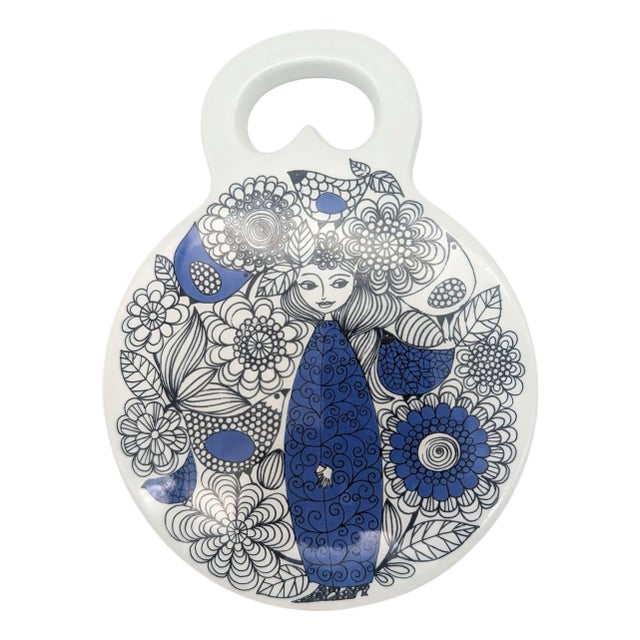 1960s Arabia Finland "Pastoraali" Trivet Designed by Esteri Tomula For Sale