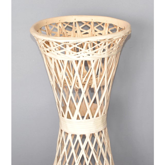 1970s 1970s Taupe Finish Spun Fiberglass Cone Plant Stand Outdoor Indoor For Sale - Image 5 of 13