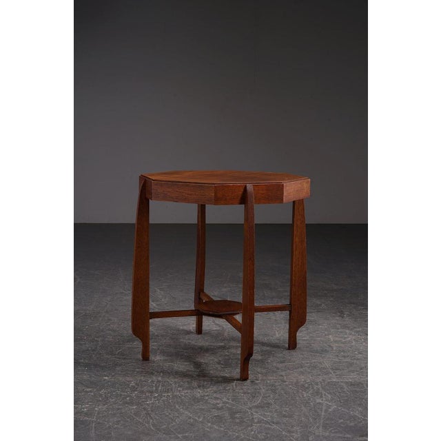 Amsterdamse School Side Table, 1930s For Sale - Image 13 of 13