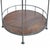 Three Tier Industrial Round Shelf With Metal Frame For Sale - Image 4 of 8