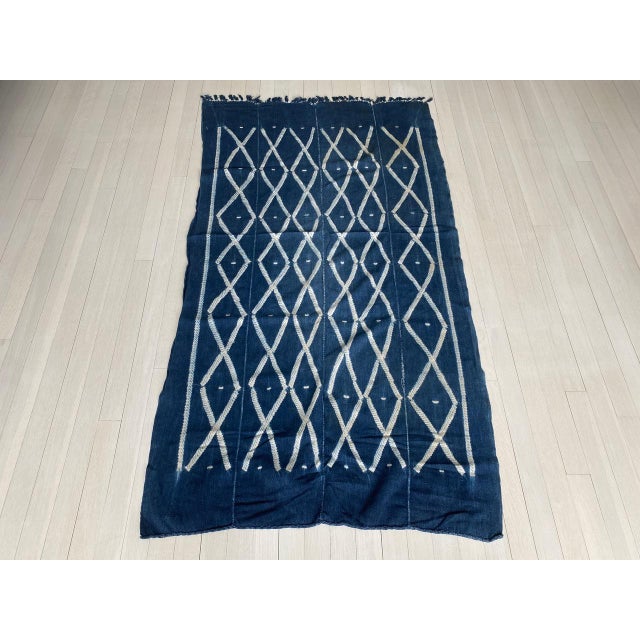 African Mali tribal textile circa 1950. Handwoven, vegetable dyed cotton. We only select the best. This soft textile was...