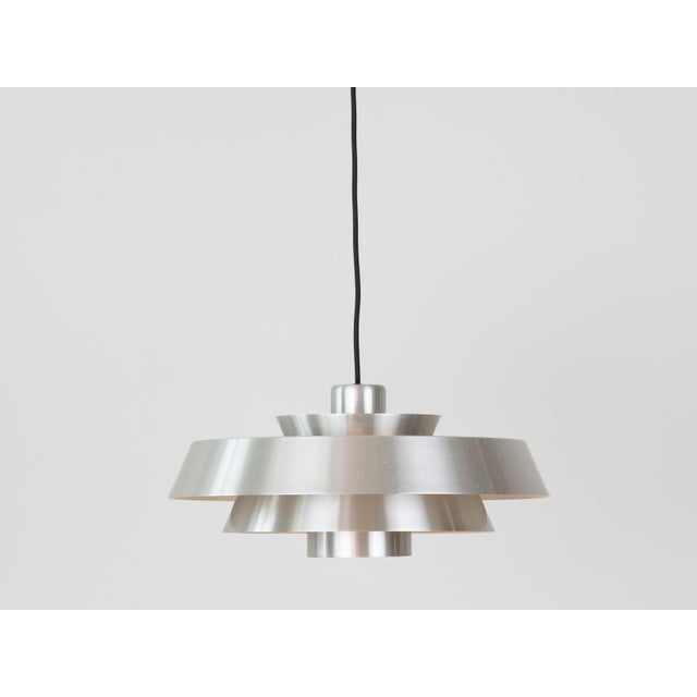 Vintage Nova Pendant Lamp in Aluminum by Jo Hammerborg for Fog and Mørup, 1963 For Sale - Image 13 of 13