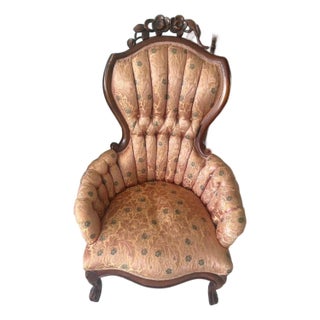 19th Century Rococo Revival Carved Armchair – Attributed to John Henry Belter For Sale