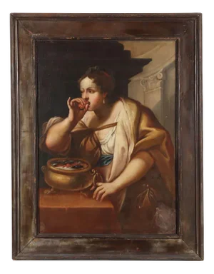 The Suicide of Portia, Oil on Canvas
