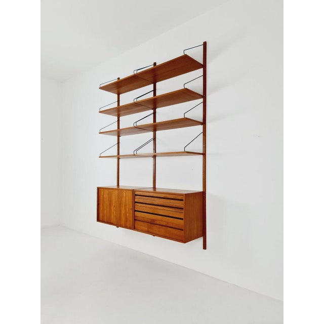 Mid century danish teak wall unit 2 cabinets by poul cadovius for cado, denmark, 1960s danish design by poul cadovius...