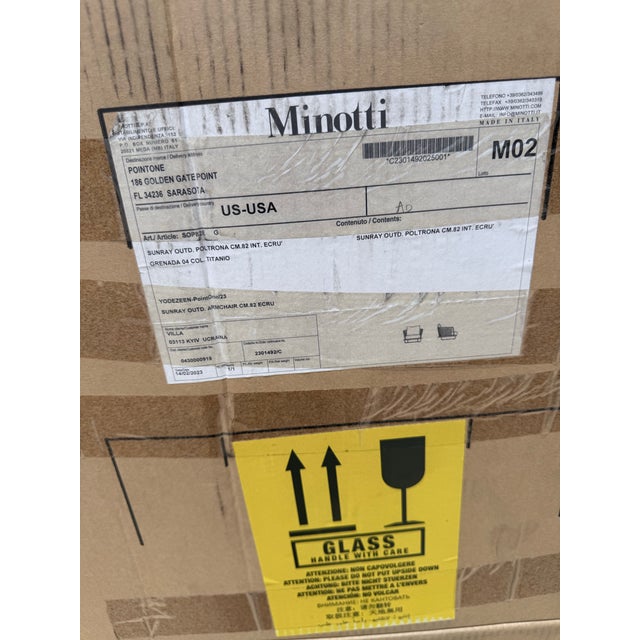 Minotti Sunray Outdoor Armchair For Sale - Image 11 of 11