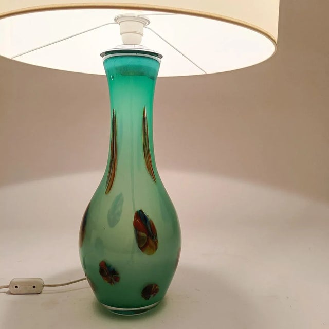 Large Italian Murano Glass Table Lamp, 1970s For Sale - Image 7 of 12