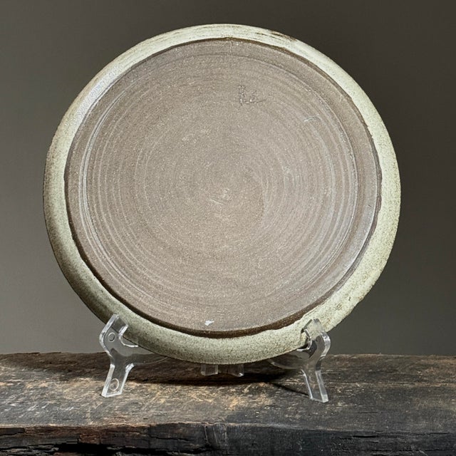 1970s Vintage Expressionist Art Plate With Chair and Tree by Raymonde Desabres, Signed (C. 1970) For Sale - Image 5 of 6