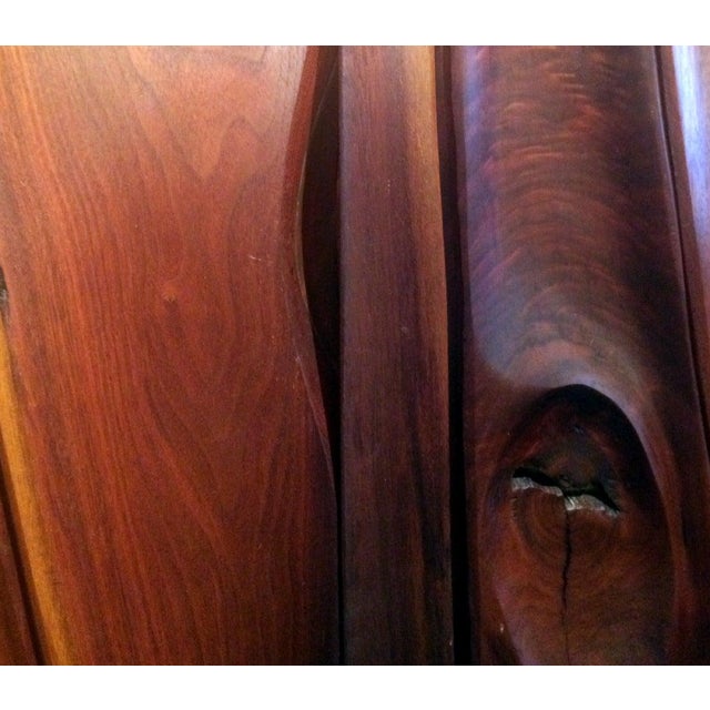 Wood Pair of Carved Wood Doors by Phillip Powell For Sale - Image 7 of 10