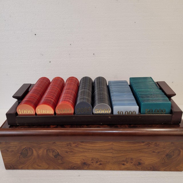 Box of Playing Chips in Acrylic Glass from Dal Negro, Italy, 1980s, Set of 173 For Sale - Image 13 of 18