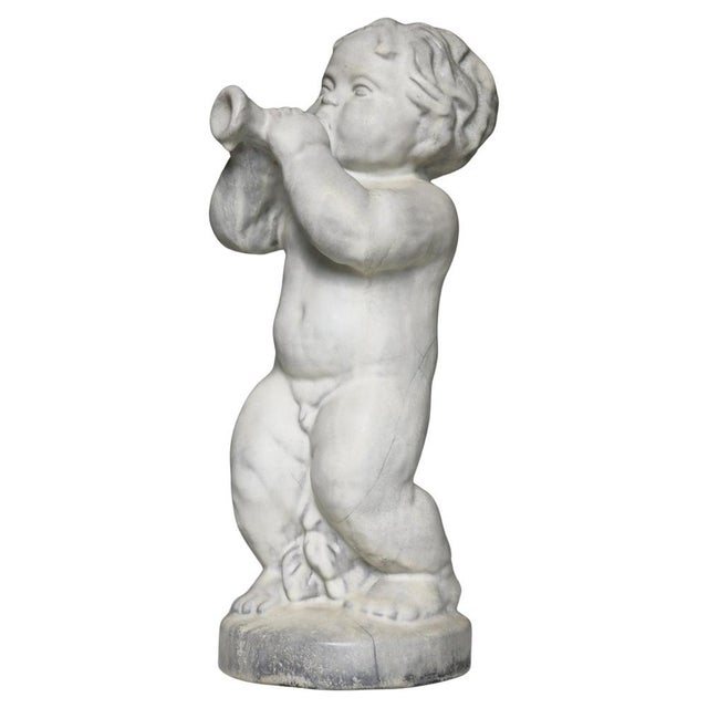 Art Nouveau Large Putto Cherub Figure attributed to Michael Andersen & Sons, Denmark, 1960s For Sale - Image 16 of 16