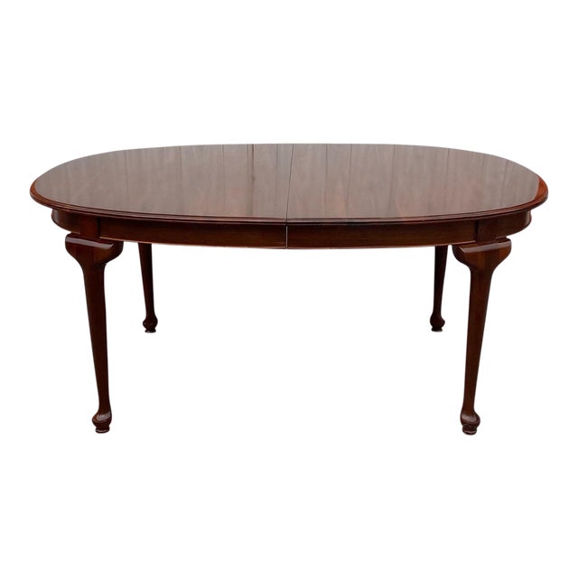 Vintage Ethan Allen Court Solid Cherry Oval Dining Table 116064 Chairish