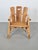 Brutalist Chair Wood Armchair, France, 1980s For Sale - Image 6 of 9