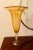 Italian 1990s Murano Style Glass Fluted Pedestal Style Dramatic Taper Tulip Vase, Made in Italy For Sale - Image 3 of 9