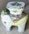 Ceramic Whimsical Mid 20th-Century Highly Glazed Earthenware Elephant Garden Stool / Plant Stand For Sale - Image 7 of 18