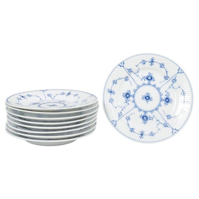 1920s Vintage Side Dishes in Porcelain from Royal Copenhagen, 1920s, Set of 9 For Sale - Image 5 of 5