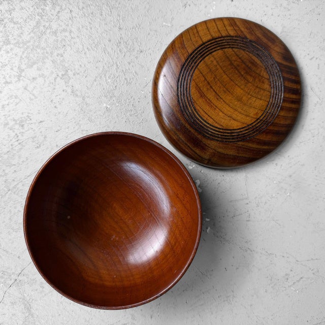 Japanese Wooden Tea Canister, 1970s For Sale - Image 12 of 16