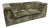 Vintage Olive Velvet Modular Two-Seater Sofa, 1960s For Sale