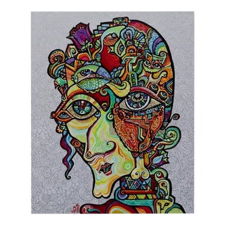 Alexander Arshansky Cubist Painting "Claude" For Sale