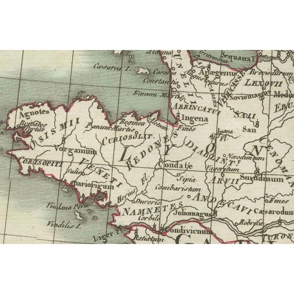 Traditional Western Roman Empire Map, 1802 For Sale - Image 3 of 7