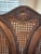 Early 20th Century Wing Back Cane Backed Rocking Chair With New Upholstery For Sale - Image 10 of 12