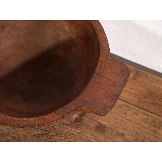 Small Antique Wooden Bowl For Sale - Image 4 of 7