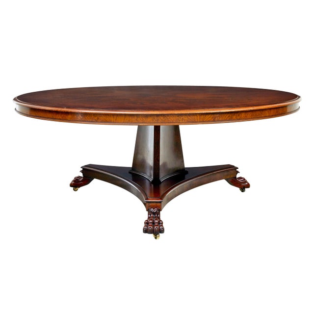 Large 20th century pollard oak dining table circa 1990. fine quality contemporary english made dining table using a 19th...