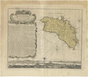 Antique Map of Menorca by Homann Heirs, 1757
