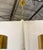 2020s Revelation Modern White Marble and Brass Double Shote Chandelier For Sale - Image 5 of 6