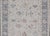 Modern Oushak Rug With Slate Blue Border and Colorful All-Over Tribal Motifs For Sale - Image 15 of 15