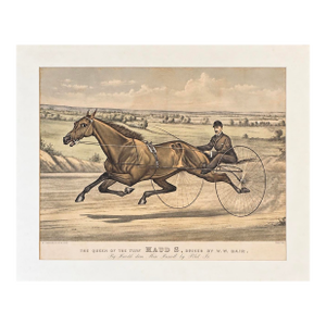 The Queen of the Turf: Maud S. — Antique Equestrian Lithograph by Currier & Ives, 1880