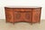 An exceptional Neoclassical, Regency, or Louis XVI style bow front sideboard buffet, credenza, or bar cabinet By John...