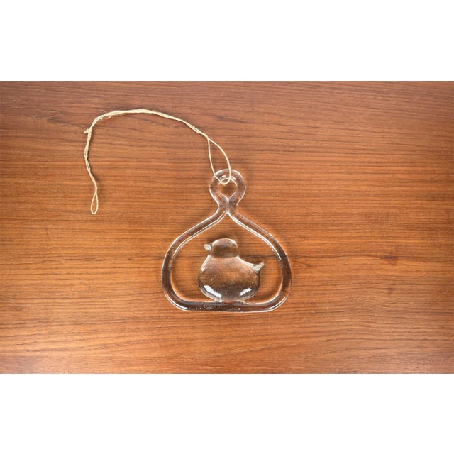 Vintage Swedish Bird Window Decoration in Glass by Bertil Vallien for Kosta Boda, 1970s For Sale - Image 10 of 10