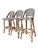 Gray Restoration Hardware St. Germaine Resin Parisian Style Counter or Bar Stools Chairs For Sale - Image 8 of 12