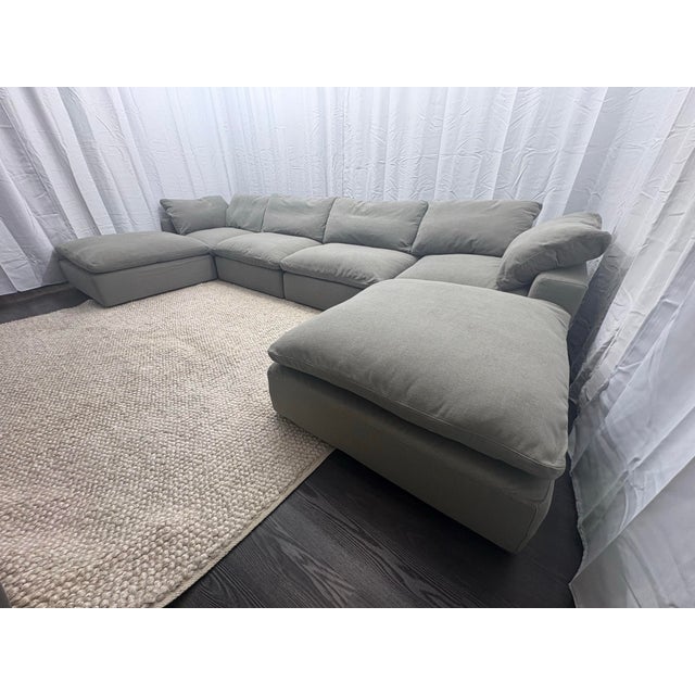 Contemporary Rh Cloud® Modular Sectional — 6-Piece Configuration For Sale - Image 3 of 16