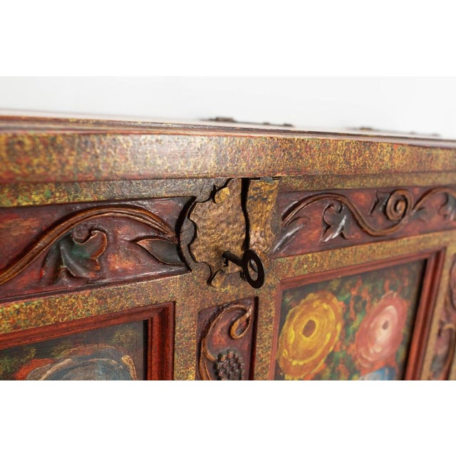 Chest in Carved Pine, 1960 For Sale - Image 13 of 18