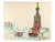 Moscow is a Color Markers Drawing realized by Reynold Arnould (Le Havre 1919 - Parigi 1980). Good condition on a sheet of...