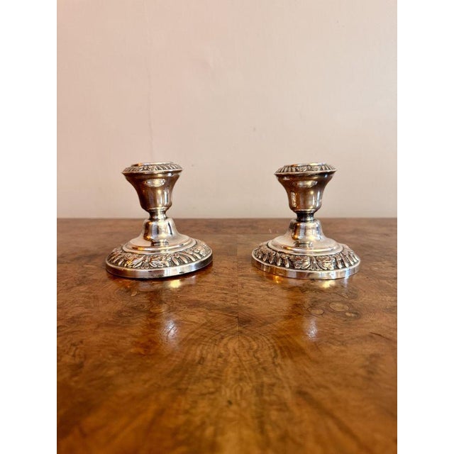 Mid 19th Century Antique Victorian Miniature Candlesticks, 1860, Set of 2 For Sale - Image 5 of 5