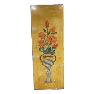 Gold-Leaf Wood Door Panel Art Mexico Artquitectural Salvage For Sale